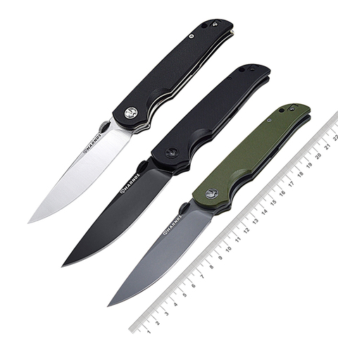 HARNDS Vanguard CK7207-cuchillo plegable compacto EDC con hoja de acero D2, navaja de bolsillo, mango G10 con talón de pulgar y clip de bolsillo ► Foto 1/6