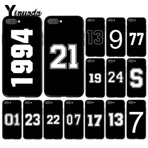Yinuoda-funda de teléfono con letras y números de la suerte, carcasa para Huawei Honor 8A 8X 9 10 20 Lite 7A 5A 8A 7C 10i 9X pro Play 8C ► Foto 1/6