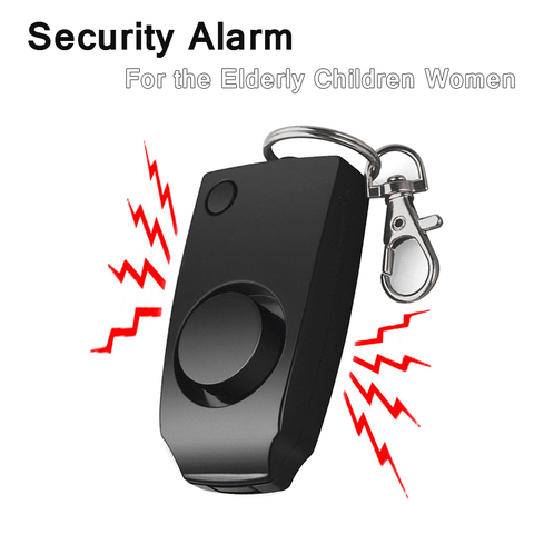 Alarma de 130dB para mujer, protección de seguridad, ataque, autodefensa, llavero de emergencia, antirobo, alarma de emergencia ► Foto 1/6