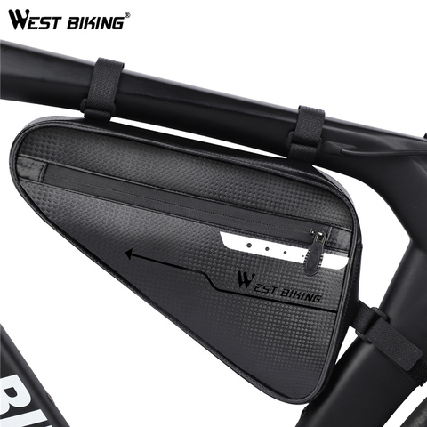 WEST ciclismo bolsa impermeable MTB cuadro de bicicleta de carretera triángulo frontal bicicleta tubo bolsas de herramienta de reparación de bicicletas Pannier bicicleta bolsa ► Foto 1/1