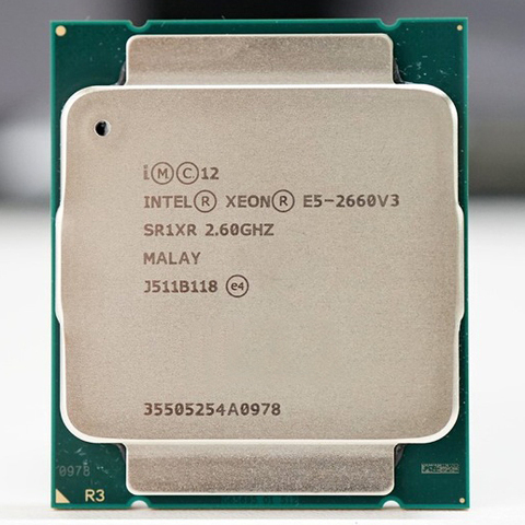 Intel Xeon CPU E5-2660V3 SR1XR 2,60 GHz 10 núcleos 25M LGA2011-3 E5-2660 V3 procesador E5 2660V3 envío gratis E5 2660 V3 x99 ► Foto 1/2