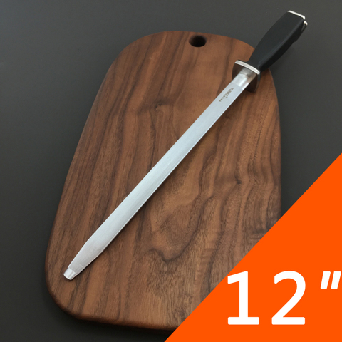 Musats-afilador de cuchillos profesional de 12 pulgadas, varilla de afilado de acero al carbono para Cocina ► Foto 1/6