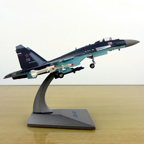 Modelo de avión de la Marina de la Unión Soviética a escala 1/144, avión de combate Su35, Rusia, juguetes para niños y adultos para mostrar colecciones ► Foto 1/6
