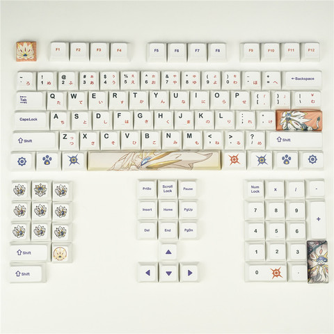 Juego de teclas de sublimación de perfil XDA PBT para teclado mecánico MX switch, teclas japonesas para GK61/64/84/96/104, 1 Juego ► Foto 1/5