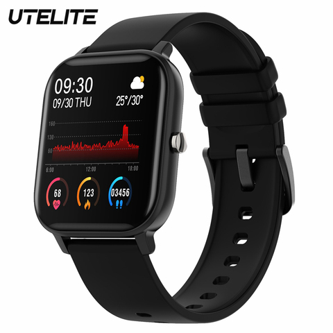 Reloj inteligente UTELITE P8 para hombres y mujeres, ritmo cardíaco IP67, pantalla táctil Full HD a prueba de agua, banda GTS para IPhone Huawei teléfono Xiaomi ► Foto 1/6