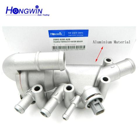 N. ° genuino: 2S6G8250A2B termostato de aluminio con carcasa + Sensor y juntas para Ford Fiesta Mk5 1,3 Duratec 1149617 2S6G9K478A2B ► Foto 1/6