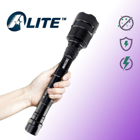 TMWT-linterna ultravioleta recargable de 365nm, antorcha de luz UV negra para prueba de orina de perro Escorpión, 18W, 3 LED, 395nm ► Foto 1/6