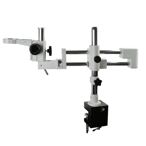 Microscopio estéreo Trinocular Industrial, abrazadera Universal, soporte de doble brazo para laboratorio, brazo + 76mmRing ► Foto 1/4