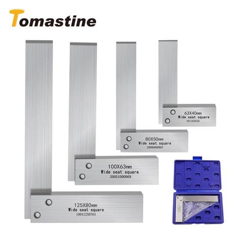 Juego de ingeniería de ángulo recto de 90 grados, regla de ángulo endurecido de acero, acero al carbono, cuadrado, mecanizado ► Foto 1/6