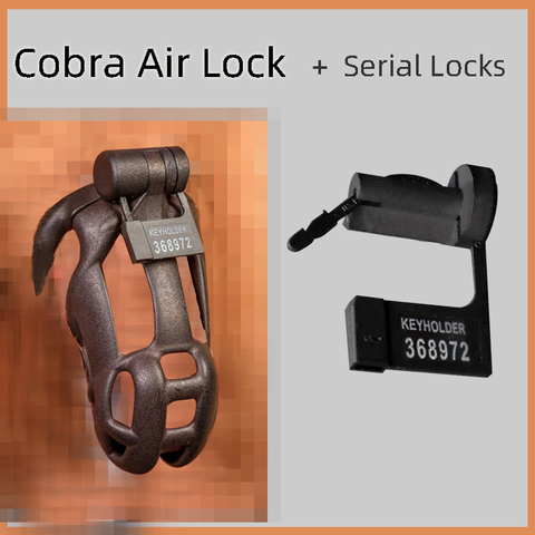 Pin de bloqueo de aire para jaula de pene Cobra, 5 uds. De bloqueo de código de una sola vez, accesorios de bloqueo de castidad, nuevo diseño de 2022 ► Foto 1/6