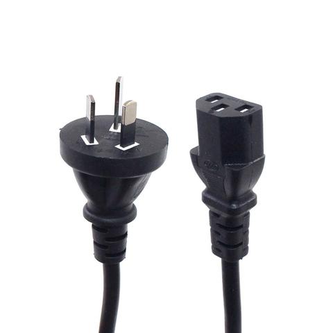 IEC C13-hervidor de agua a enchufe australiano, Cable de alimentación de CA de 3 pines, cordón extensible, adaptador australiano, Monitor de cargador de 1,8 m 6 pies ► Foto 1/6