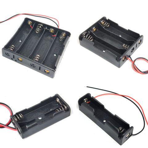 Caja de almacenamiento de batería de 1, 2, 3 y 4 ranuras, contenedor de Clip para baterías, alfiler de plomo, 18650 unidades ► Foto 1/6