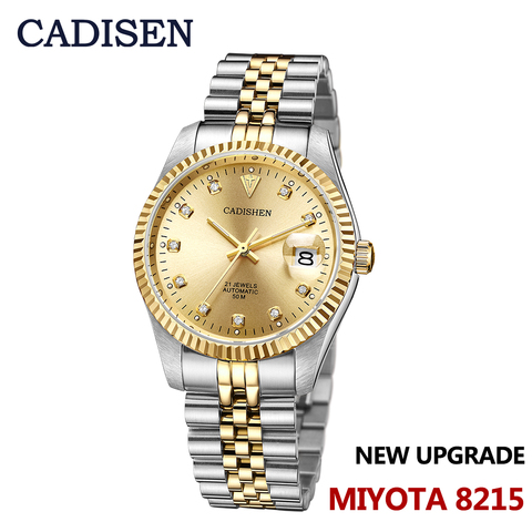 CADISEN nuevos hombres reloj mecánico automático Oyster DATEJUST MIYOTA 8215 relojes 5ATM impermeable reloj de pulsera hombres relogio masculino ► Foto 1/6