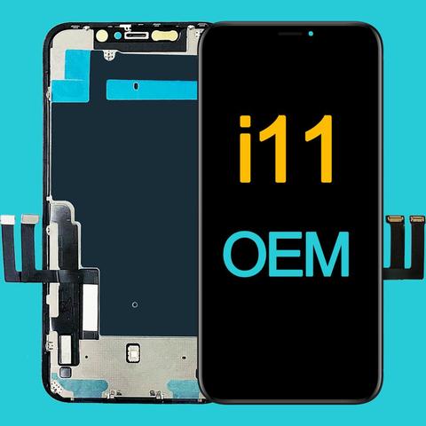 Pantalla LCD de grado AAA +++ para iPhone 11, montaje de digitalizador con pantalla táctil 3D, reemplazo para iPhone 11 Retina LCD OEM ► Foto 1/6