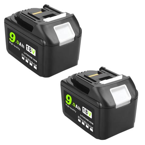 Batería recargable para herramientas eléctricas Makita, 18V, 3,0/6,0/9.0Ah, con reemplazo de iones de litio LED, LXT, BL1860B, BL1860, BL1850 ► Foto 1/6
