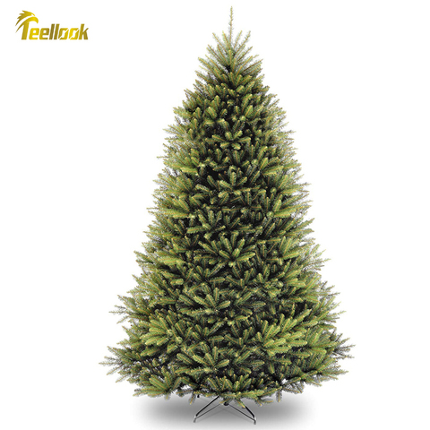 Teellook-Árbol de Navidad para decoración del hogar, centro comercial, Hotel, Año Nuevo, 1,2 m/3,6 m, material de pvc ► Foto 1/4