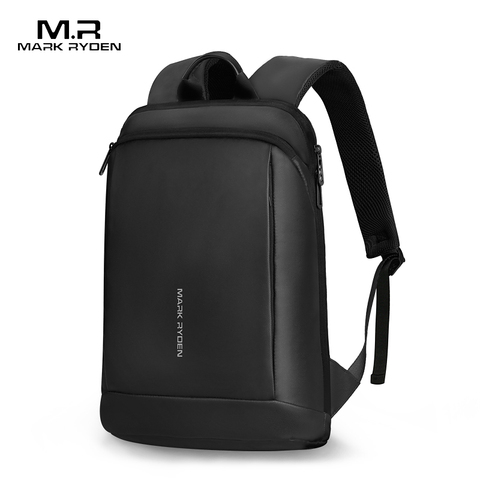 Mochila para ordenador portátil delgada Mark Ryden, mochila delgada para hombre DE TRABAJO DE 15,6 pulgadas, mochila de negocios, mochila ultraligera negra Unisex ► Foto 1/6