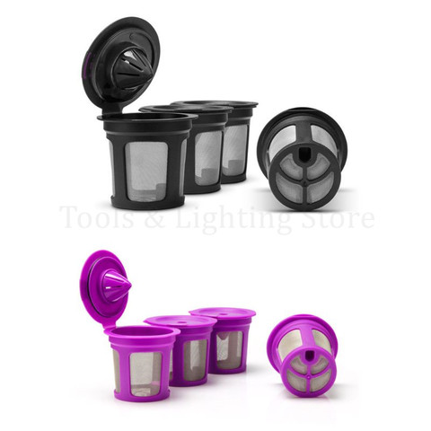 Refillable Coffee Filter Cup Reusable Coffee Pod Filled Capsule Compatible With Keurig 2.0 1.0 K Cup Coffee Makers ► Foto 1/6