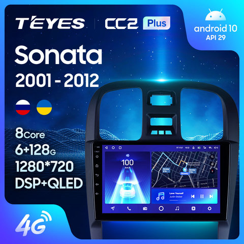 TEYES-Radio Multimedia CC2L CC2 Plus con GPS para coche, Radio con reproductor, navegador, Android, 2 din, dvd, para Hyundai Sonata EF ► Foto 1/6
