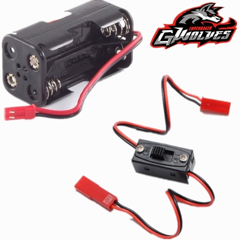 1/10 RC 1/8 en/interruptor conector JST 6V caja de receptor RC luz poder Nitro caja de la batería RC FS JLB HSP aviones barco ► Foto 1/4