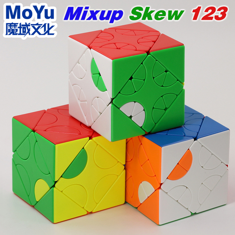 MoYu MeiLong Cubo oblicuo 3X3 confusión sesgada rompecabezas Stickerless forma extraña 6 caras mágico Cubo Anti-estrés juguete ► Foto 1/6