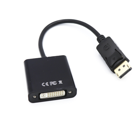 Adaptador DP a DVI, convertidor de Cable DisplayPort a DVI, soporte macho a hembra 1080P para pantallas de proyector de Monitor, venta al por mayor ► Foto 1/4