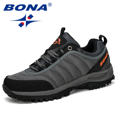 BONA-zapatos de senderismo para hombre, calzado de escalada de montaña, calzado de entrenamiento al aire libre, zapatillas deportivas de Trekking, cómodas, 2022 ► Foto 1/6