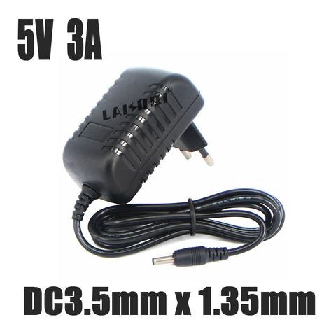 1 Uds 5V 3A DC3.5 x 1,35mm AC/DC adaptador 5V3A 3000mA Cargador/adaptador de corriente de alimentación SP 2A 1A 2000mA 1000mA 500mA 5V2A 5V1A ► Foto 1/5