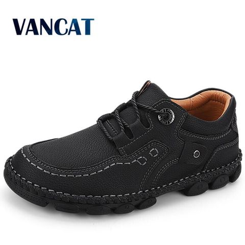 Zapatos informales de cuero cómodos para hombre, mocasines de marca lujosa, transpirables, para conducir, talla grande 38-48 ► Foto 1/6