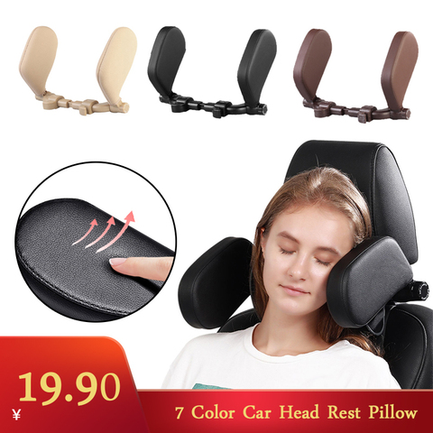 Reposacabezas para asiento de coche para niños y adultos, cojín de descanso para el cuello, almohada con soporte lateral para la cabeza perfecto para dormir durante los viajes ► Foto 1/5