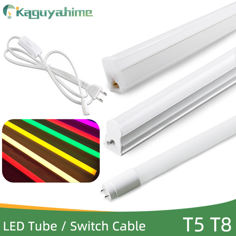 Kaguyahime Super brillante 6w 10W 20w LED tubo integrado T5 T8 luz LED 110V 220V 240V 60cm 1FT 2FT Lámpara fluorescente LED ampolla ► Foto 1/6