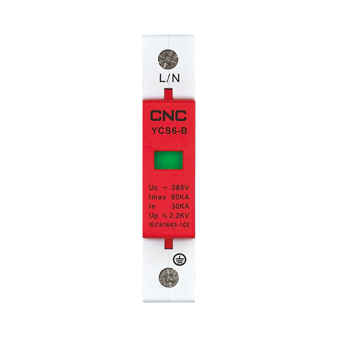 Envío Gratis CNC AC SPD 30-60kA 385v protección contra sobrecarga dispositivo Protector contra sobretensiones doméstico de protección de bajo voltaje de descargadores dispositivo YCS6 ► Foto 1/6