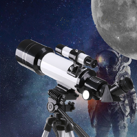 Telescopio astronómico profesional con trípode, Monocular con lente recubierta multicapa de gran calibre de 70mm, 40070mm, 400 ► Foto 1/6