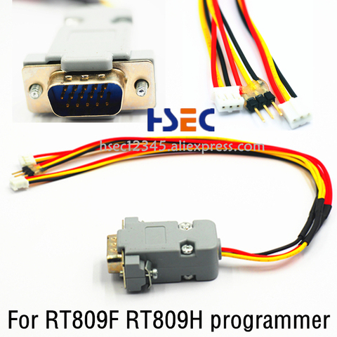 Cable VGA de envío gratis a 3 pines y 3 orificios cable de línea de mensajes de impresión de línea de actualización en serie para RT809H RT809F programador ► Foto 1/6