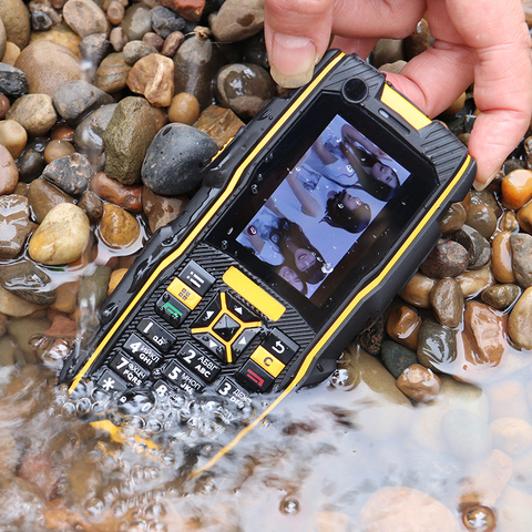 Teléfono móvil 3G WCDMA IP67, resistente al agua, a prueba de golpes, SOS, con marcación rápida, barato, con pulsador, España ► Foto 1/6