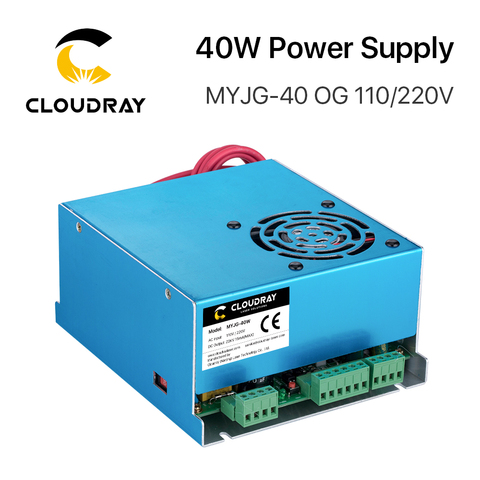 Cloudray 40 W CO2 láser de alimentación MYJG 40WT 110 V/220 V para el tubo láser de Grabado de la máquina de corte modelo ► Foto 1/6