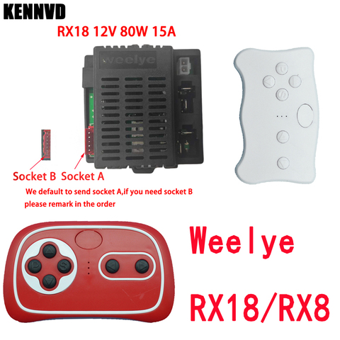 6V/12V RX18 RX8 weelye wellyeWeelye coche de juguete eléctrico para niños control remoto bluetooth, controlador con función de arranque suave ► Foto 1/6