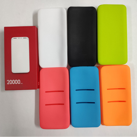 En Stock Anti-gota de silicona funda protectora para xiaomi 20000mAh Banco de la energía de protección de la cubierta 10000mAh Banco de la energía de caso PB200LZM ► Foto 1/6