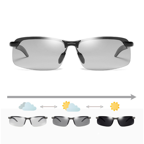 Color de lente cambiante gafas ciclismo fotocromáticos polarizadas, gafas para bicicleta de montaña en pesca bicicleta gafas AC0256 ► Foto 1/6