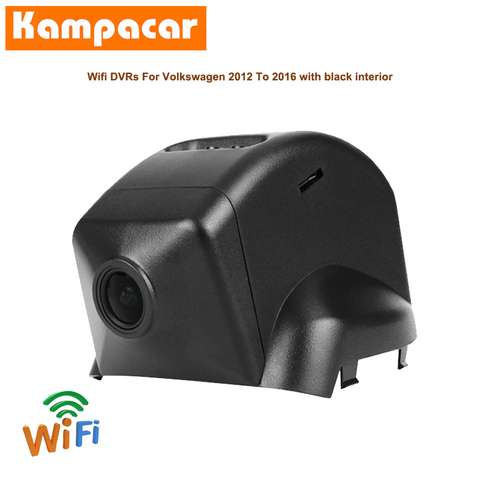 Kampacar Wifi cámara de salpicadero del coche Dvr de la Cámara VW06-C para Volkswagen Magotan Tiguan Touran L edición alta de 2011 a 2022 Y HD Auto Dashcam ► Foto 1/3