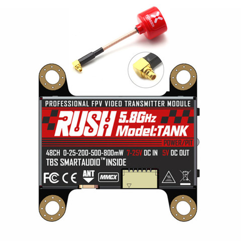 RUSH tanque 5,8G 48CH SmartAudio 800mW 2-6S VTX Foxeer Lollipop3 Micro Lollipop MMCX para RC FPV Racing libre Drone ► Foto 1/6