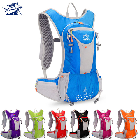 Mochila impermeable para bicicleta, mochila para correr, ciclismo, escalada, hidratación, mochila transpirable de 15 l, bolsa de agua ultraligera para bicicleta ► Foto 1/6