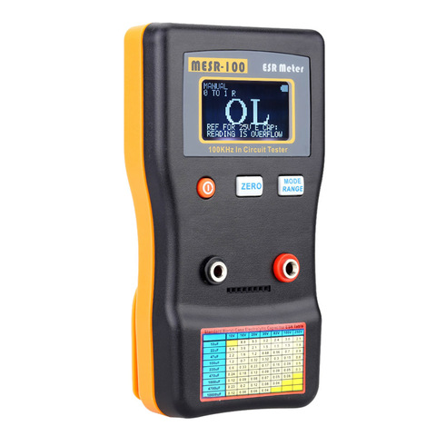 MESR-100 capacitancia ESR ohmios medidor de capacitancia de medición condensador de resistencia probador de circuito ► Foto 1/6