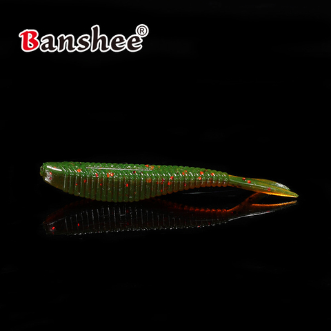 Banshee 15 unids/lote fácil ojo morado suave señuelos para pesca 1,5g 60mm de goma para señuelo de pesca Craw gusano señuelo para Pike Wobblers Swimbait señuelos de pesca señuelos de pesca mar señuelos pesca soft lure ► Foto 1/6