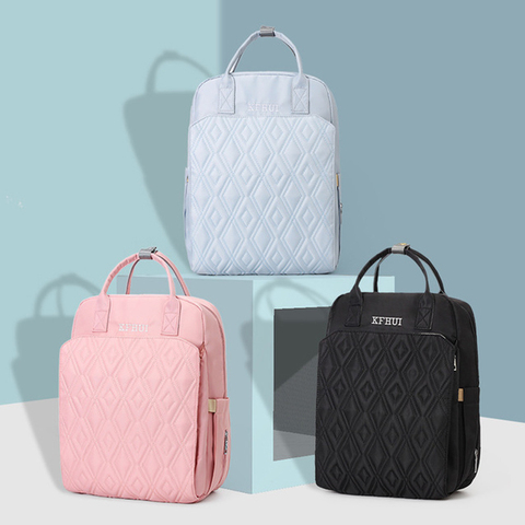 Bolsa de pañales de gran capacidad para mamás, mochila impermeable para viajes al aire libre, bolsa de pañal de maternidad, bolso de viaje para pañales de bebé para cochecito ► Foto 1/6