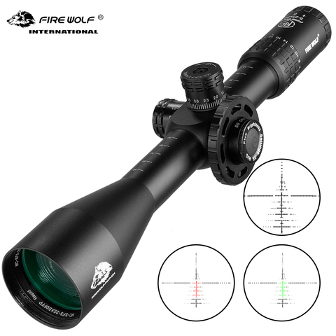 Fire wolf 5-25x50 FFP, Rifle óptico grande táctico con volante, mira de Rifle, rojo, verde, Rifle de caza, mira de Rifle de cristal, retícula de francotirador ► Foto 1/6