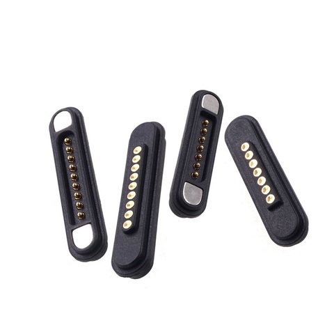 Pogopin-conector magnético de 5 pares, conector macho y hembra de 6, 7, 8 y 9 polos, rejilla de 2,2 MM, agujero pasante, resorte de 3A cargado, almohadilla impermeable ► Foto 1/5