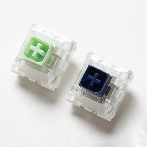 Novelkey-Interruptor de caja Kailh, cristal de Jade azul marino, blanco real, rojo, marrón, Negro, Rosa, RGB, SMD, para teclado mecánico para jugar mx ► Foto 1/6