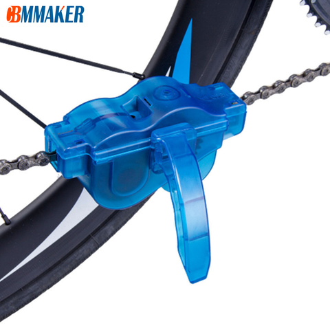 Limpiador de cadena para bicicleta de montaña, Juego de Herramientas de limpieza con cepillo de cadena 3D, protección de aceite para bicicleta de montaña ► Foto 1/6