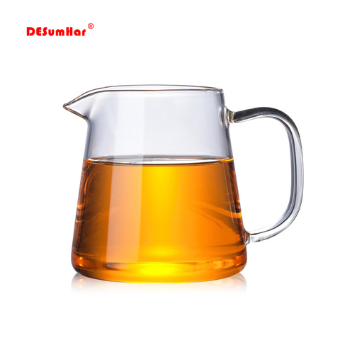 Tetera de té de vidrio transparente resistente al calor, Kungfu de taza de té hecha a mano, puntos de té con mango ► Foto 1/6